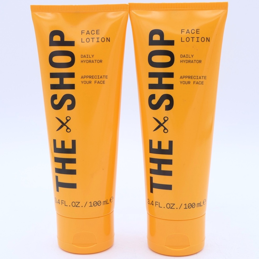 The Shop Face Lotion Daily Hydrator For Men Of All Skin Types 2 Pack 3.4 oz Ea